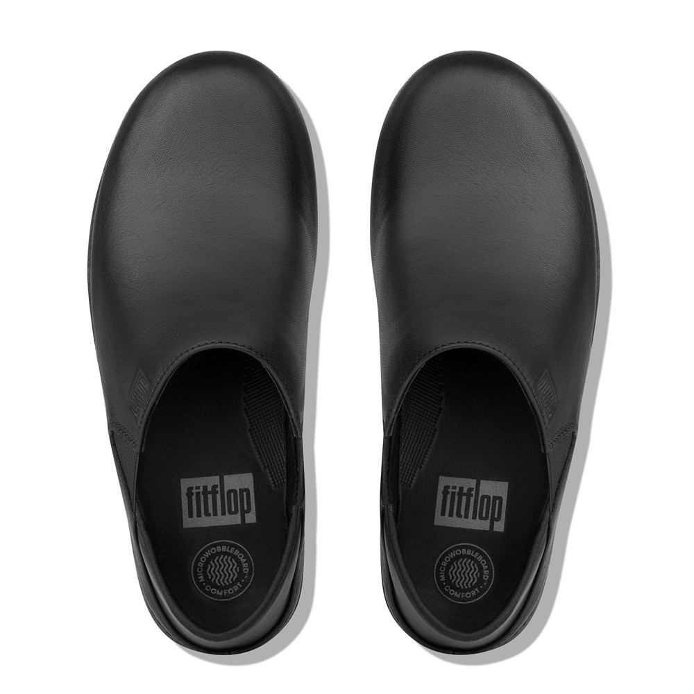 Fitflop Womens Loafers - Superloafer Leather - Black - 160-DMJYGP